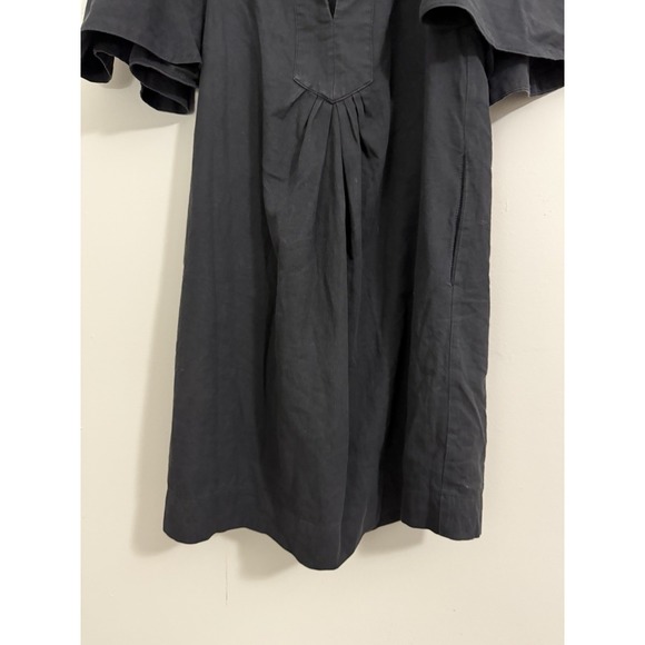 Pomander Place Tuckernuck Black Finley Flutter Sleeve Mini Dress Cotton Sz Small - Picture 3 of 11